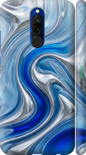 3D пластиковий матовий чехол Liquid Chrome для Xiaomi Redmi 8 - 6781m-1806 изображение 
