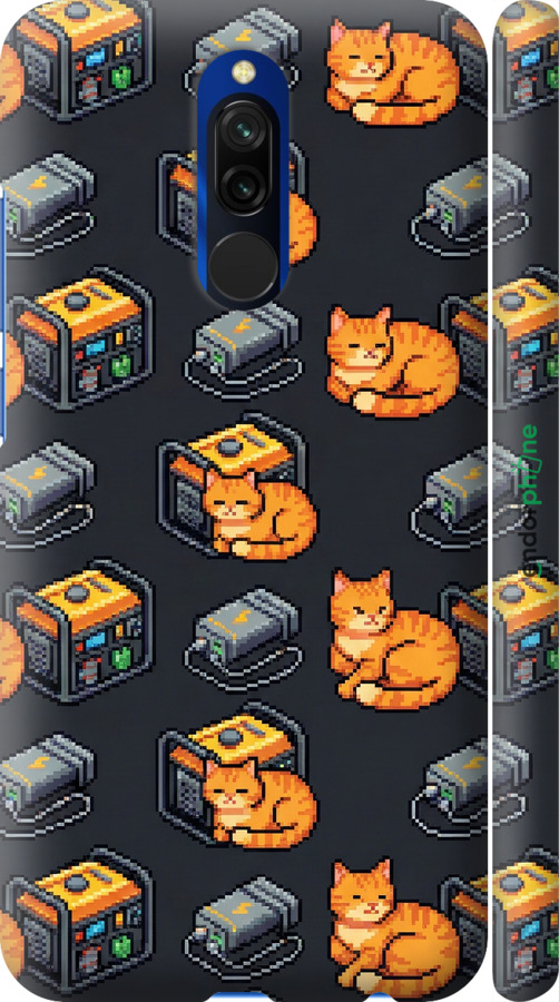 3D пластиковый матовый чехол Autonomous Zone для Xiaomi Redmi 8 - 6771m-1806 изображение 