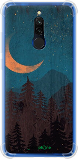 Силикон с усиленными углами чехол Звездный лес для Xiaomi Redmi 8 - 6480sp-1806 изображение 