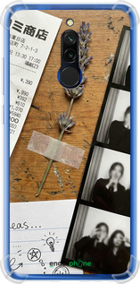 Силикон с усиленными углами чехол Aesthetic Scrapbook Collage для Xiaomi Redmi 8 - 6773sp-1806 изображение 