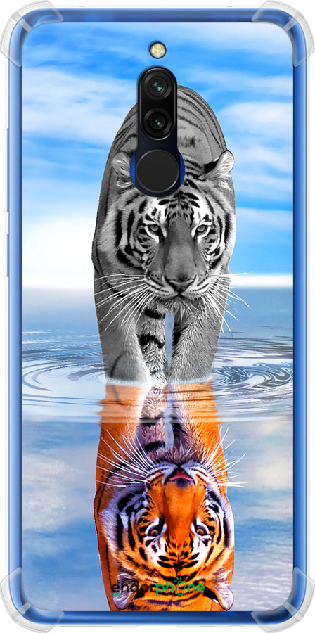 Силикон с усиленными углами чехол Тигр для Xiaomi Redmi 8 - 6016sp-1806 изображение 