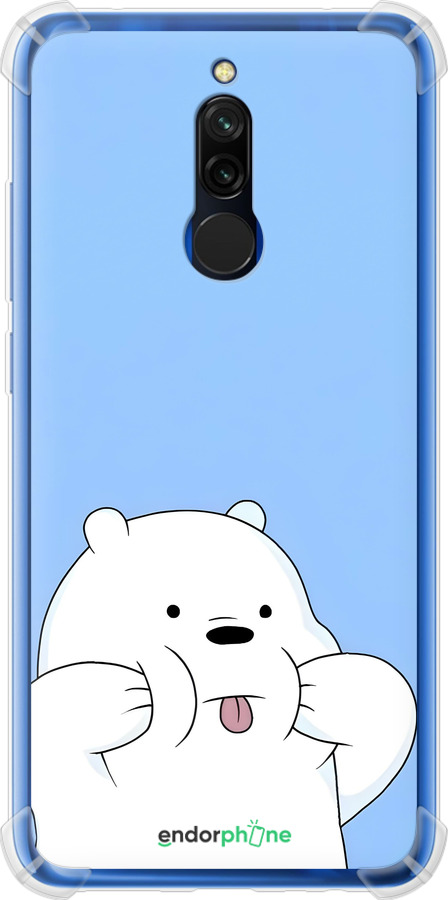 Силикон с усиленными углами чехол Милый мишка для Xiaomi Redmi 8 - 6357sp-1806 изображение 