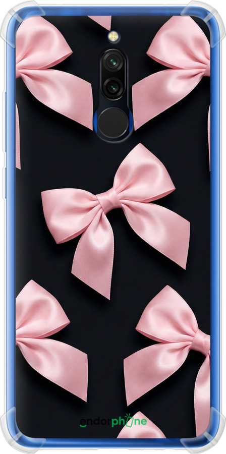 Силикон с усиленными углами чехол Coquette Ribbons Dark Coquette для Xiaomi Redmi 8 - 6767sp-1806 изображение 