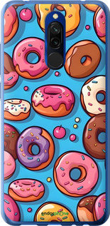 2D пластиковый чехол Пончики для Xiaomi Redmi 8 - 6318t-1806 изображение 