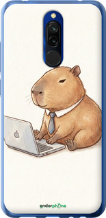 2D пластиковий чехол Funny Capybara CEO Working для Xiaomi Redmi 8 - 6777t-1806 изображение 