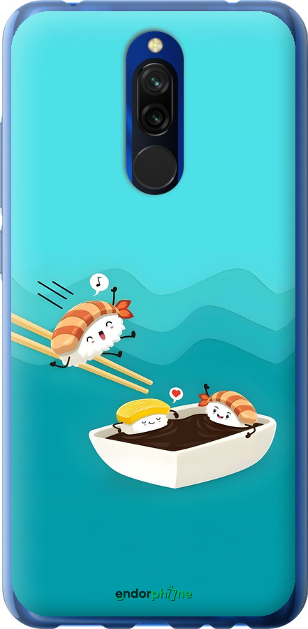 2D пластиковый чехол Суши для Xiaomi Redmi 8 - 6354t-1806 изображение 