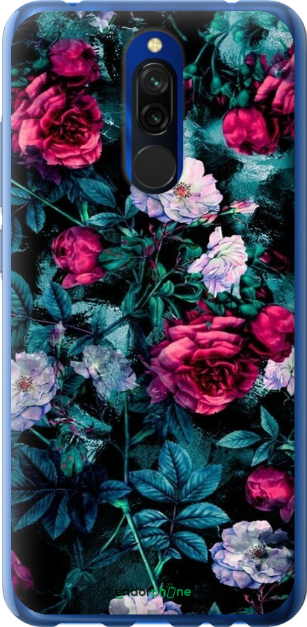 Силиконовый чехол Сад и розы для Xiaomi Redmi 8 - 6483u-1806 изображение 