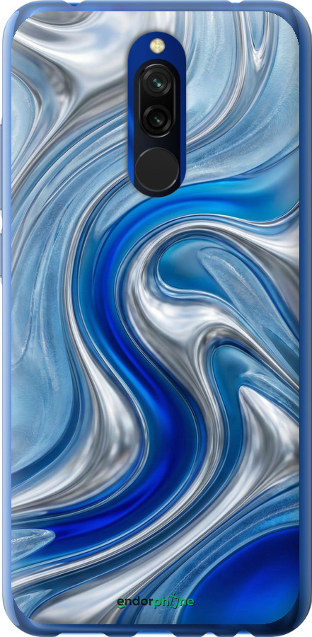 2D пластиковий чехол Liquid Chrome для Xiaomi Redmi 8 - 6781t-1806 изображение 