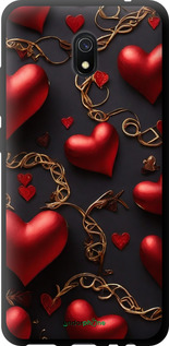 TPU чехол Сердечки для Xiaomi Redmi 8A - 5831b-1794 изображение 
