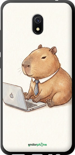 TPU чехол Funny Capybara CEO Working для Xiaomi Redmi 8A - 6777b-1794 изображение 