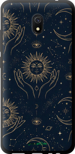 TPU чехол Celestial Harmony: Sun & Moon Gold Mystic Pattern для Xiaomi Redmi 8A - 6778b-1794 изображение 
