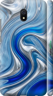 3D пластиковый матовый чехол Liquid Chrome для Xiaomi Redmi 8A - 6781m-1794 изображение 