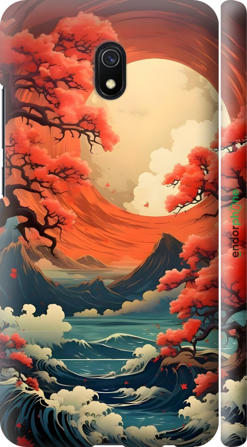 3D пластиковий матовий чехол Природа Японії для Xiaomi Redmi 8A - 6327m-1794 изображение 