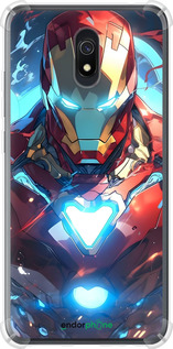 Силикон с усиленными углами чехол Железный человек для Xiaomi Redmi 8A - 6372sp-1794 изображение 