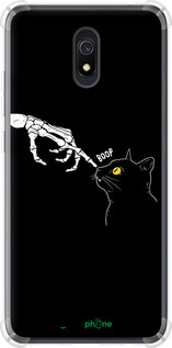 Силіконовий протиударний с посиленими кутами чехол Кішка для Xiaomi Redmi 8A - 6505sp-1794 изображение 