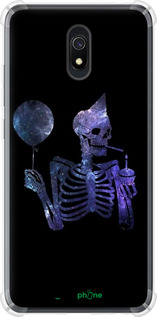 Силикон с усиленными углами чехол Скелетное искусство для Xiaomi Redmi 8A - 6536sp-1794 изображение 