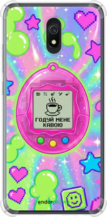 Силикон с усиленными углами чехол Y2K Aesthetic Retro Pet: Годуй мене кавою для Xiaomi Redmi 8A - 6784sp-1794 изображение 