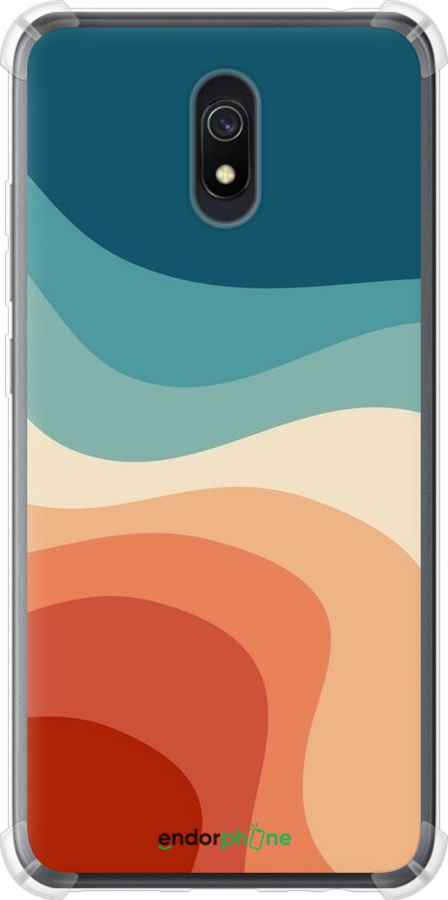 Силикон с усиленными углами чехол В стиле ретро с волнами для Xiaomi Redmi 8A - 6531sp-1794 изображение 