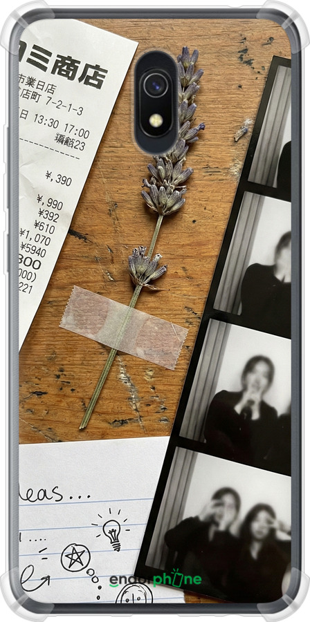 Силіконовий протиударний с посиленими кутами чехол Aesthetic Scrapbook Collage для Xiaomi Redmi 8A - 6773sp-1794 изображение 