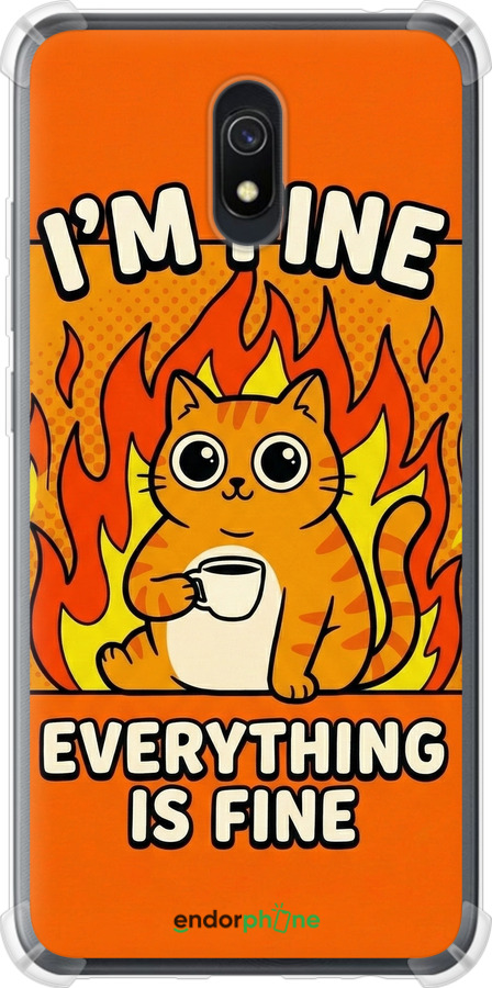 Силикон с усиленными углами чехол Funny Cat для Xiaomi Redmi 8A - 6786sp-1794 изображение 