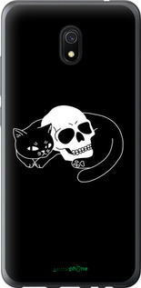 2D пластиковый чехол С изображением кота и черепа для Xiaomi Redmi 8A - 6491t-1794 изображение 