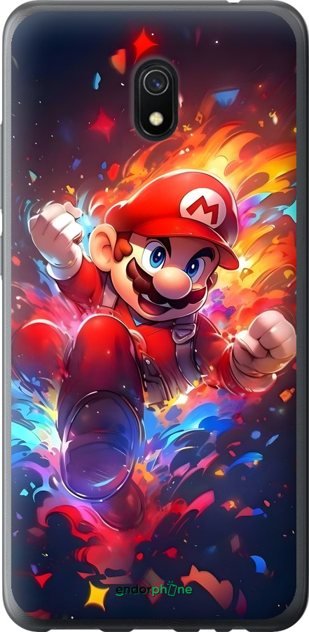 Силиконовый чехол Супер Марио для Xiaomi Redmi 8A - 6342u-1794 изображение 