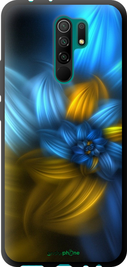 

TPU чорний чохол "Візерунок 46" для Xiaomi Redmi 9, Синій
