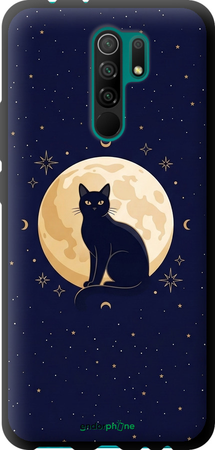 TPU чехол Cute Cat Celestial/Witchy для Xiaomi Redmi 9 - 6787b-2019 изображение 