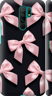 3D пластиковый матовый чехол Coquette Ribbons Dark Coquette для Xiaomi Redmi 9 - 6767m-2019 изображение 