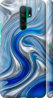 3D пластиковый матовый чехол Liquid Chrome для Xiaomi Redmi 9 - 6781m-2019 изображение 