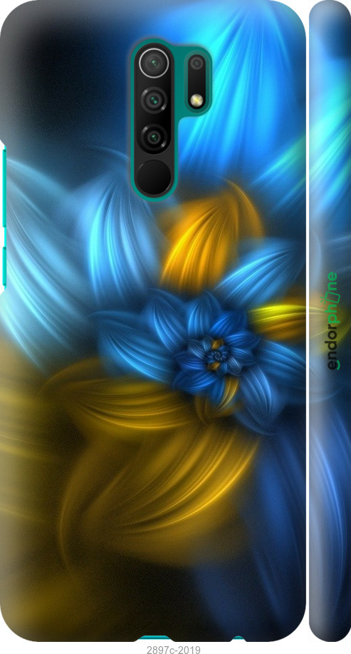 

3D пластиковий матовий чохол "Візерунок 46" для Xiaomi Redmi 9, Синій