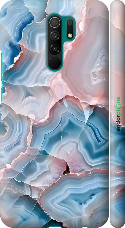 3D пластиковий матовий чехол Мрамор для Xiaomi Redmi 9 - 6306m-2019 изображение 