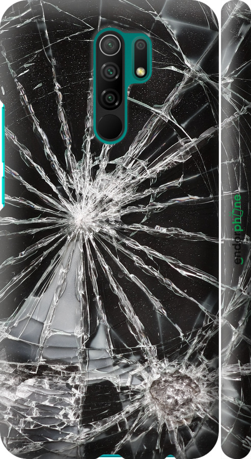 3D пластиковый матовый чехол Glass для Xiaomi Redmi 9 - 6608m-2019 изображение 