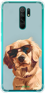Силикон с усиленными углами чехол Пес в очках для Xiaomi Redmi 9 - 6381sp-2019 изображение 