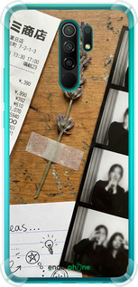 Силикон с усиленными углами чехол Aesthetic Scrapbook Collage для Xiaomi Redmi 9 - 6773sp-2019 изображение 