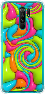 Силикон с усиленными углами чехол Y2K Jelly Dream для Xiaomi Redmi 9 - 6780sp-2019 изображение 