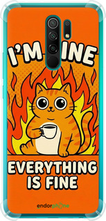 Силіконовий протиударний с посиленими кутами чехол Funny Cat для Xiaomi Redmi 9 - 6786sp-2019 изображение 