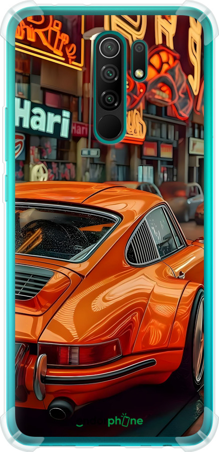 Силикон с усиленными углами чехол Порше для Xiaomi Redmi 9 - 6334sp-2019 изображение 