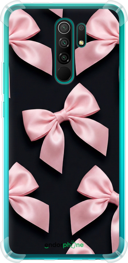 Силикон с усиленными углами чехол Coquette Ribbons Dark Coquette для Xiaomi Redmi 9 - 6767sp-2019 изображение 