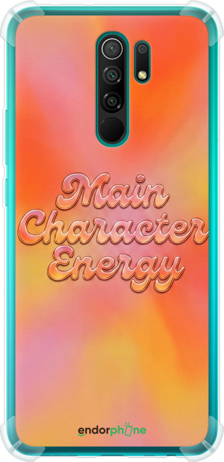 Силикон с усиленными углами чехол Aura Gradient Main Character Energy Aesthetic Y2K для Xiaomi Redmi 9 - 6783sp-2019 изображение 