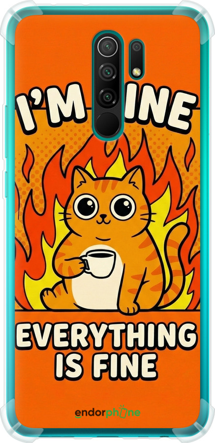 Силіконовий протиударний с посиленими кутами чехол Funny Cat для Xiaomi Redmi 9 - 6786sp-2019 изображение 