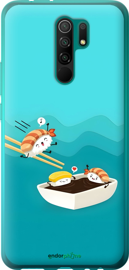 2D пластиковий чехол Суші для Xiaomi Redmi 9 - 6354t-2019 изображение 