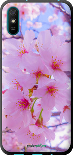 TPU чехол Сакура для Xiaomi Redmi 9A - 6029b-2034 изображение 