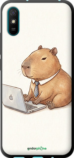 TPU чехол Funny Capybara CEO Working для Xiaomi Redmi 9A - 6777b-2034 изображение 