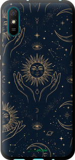 TPU чехол Celestial Harmony: Sun & Moon Gold Mystic Pattern для Xiaomi Redmi 9A - 6778b-2034 изображение 