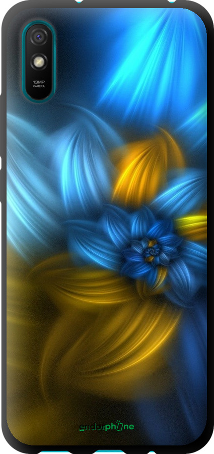 

TPU чорний чохол "Візерунок 46" для Xiaomi Redmi 9A, Синій