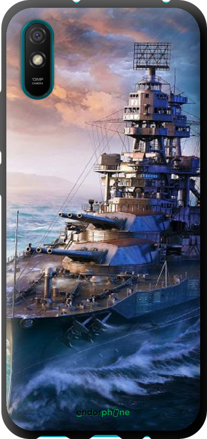 TPU чехол Військовий корабель, world of tanks, wargaming для Xiaomi Redmi 9A - 6461b-2034 изображение 