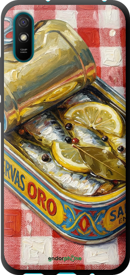 TPU чехол Vintage Sardine Tin Phone для Xiaomi Redmi 9A - 6772b-2034 изображение 