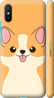 3D пластиковый матовый чехол Милый пес для Xiaomi Redmi 9A - 6296m-2034 изображение 
