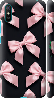 3D пластиковый матовый чехол 'Coquette Ribbons Dark Coquette' для Xiaomi Redmi 9A изображение 1